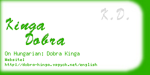 kinga dobra business card